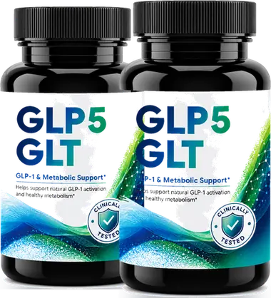 Pack GLP5 GLT Capsules, stock pour 60 jours, deux flacons